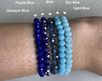ブレスレット cat hammill Bronze Crystal bracelet set blue Crystal Bracelet, Sparkly Bracelet, Adjustable Bracelet