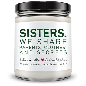 Sister Gift | Sister Gift from Sister | Sister Christmas Gift | Funny Sister Gifts | Funny Sister Candle | Birthday Sister Gift | Funny Gift