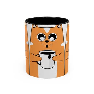Cuddly Cat Coffee Mug - Perfect Gift for Cat Lovers, Kitchen Decor, Cute Animal Mug, Fun Beverage Cup, Pet-Themed Gift