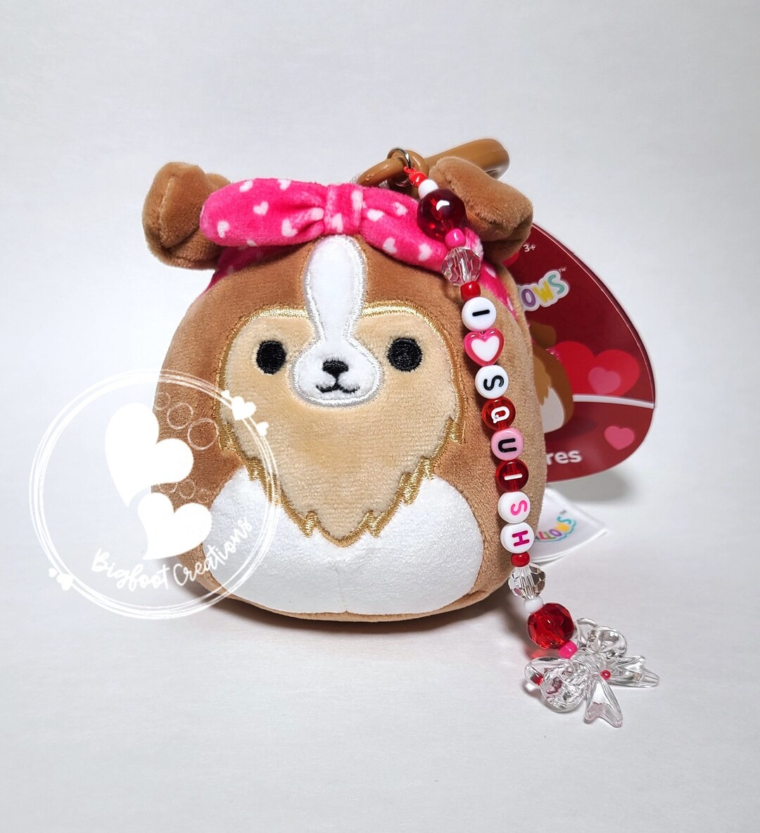 thumbnail image 2 of Squishmallows Andres The Sheltie 3.5 Inch Clip On Plush 2 of 14