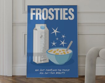 Peepshow Frosties Print – Retro Cereal, Funny TV Quote (Digital Download)