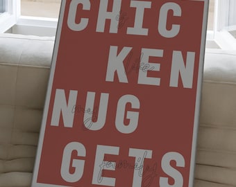 Chicken Nuggets Retro Print Set, Wife Swap USA, King Curtis (Digital Download)