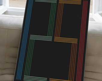 The Strokes 1251 minimal retro print, tron inspired symmetrical time poster, Typography print, INSTANT download, Julain Casablancas DIN A0
