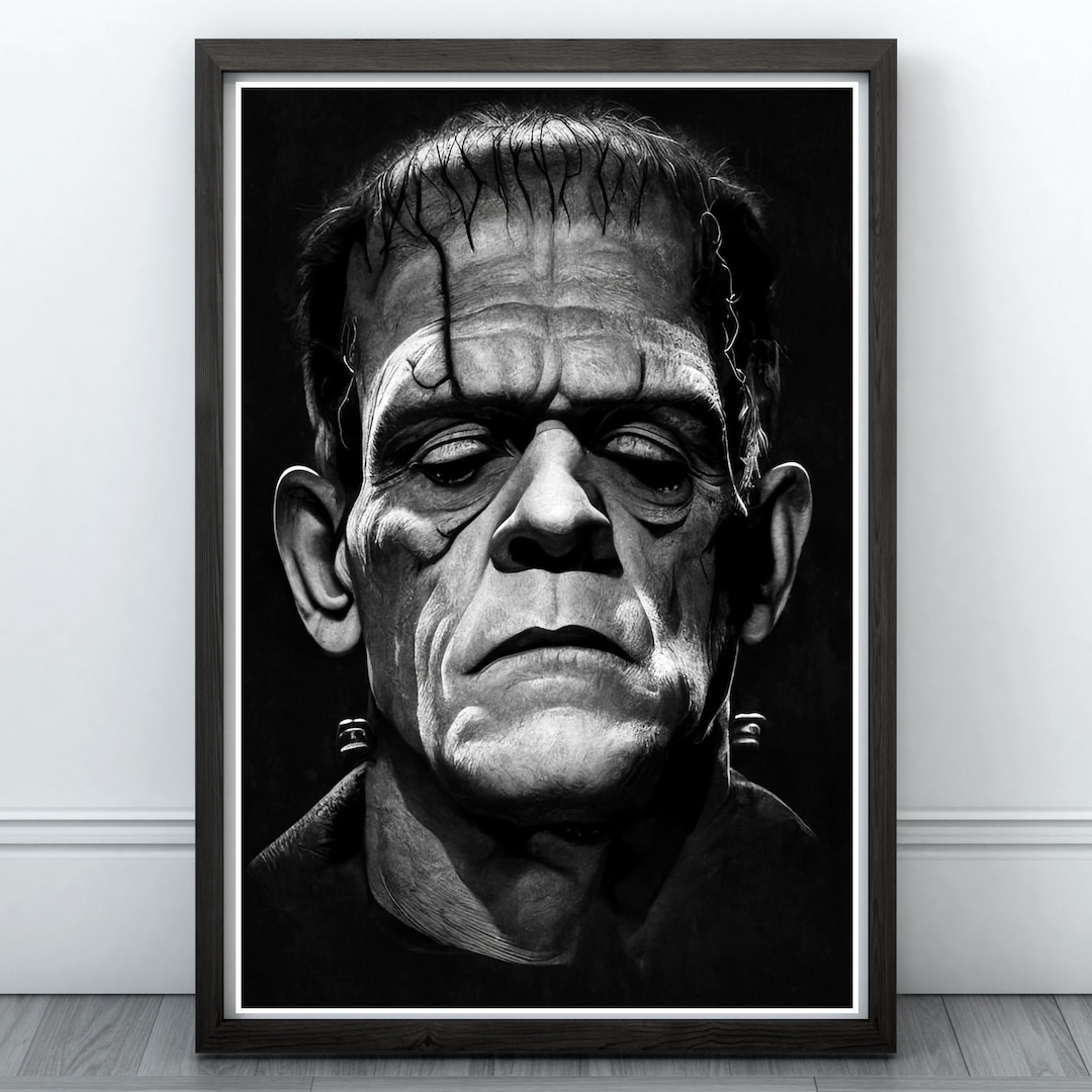 Frankenstein Digital Poster Ai-generated Wall Art for Home Decor - Main Image