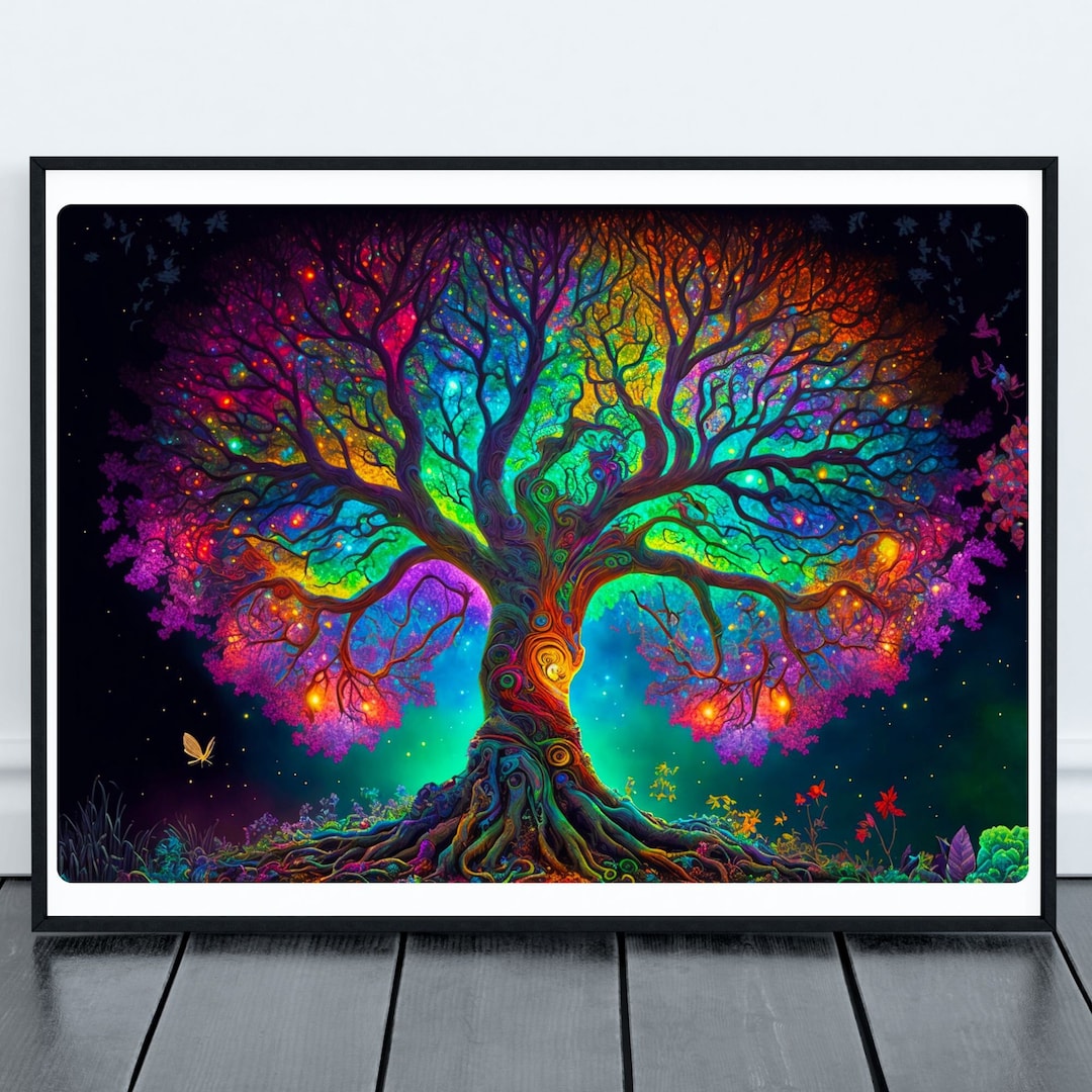 Tree of Life Psychedelic Art | Ai Generated Art, Ai Generated, Ai Art ...