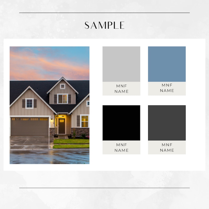 Custom Exterior Paint Color Consultation, Exterior Paint Selections