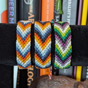 Aroace Bracelet (Aromantic and Asexual) - 3 Styles - 100% Hemp Fiber - LGBTQIA+