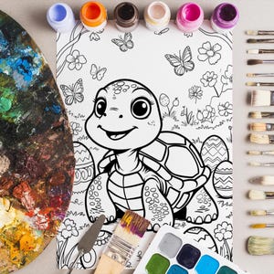 Instant Download Easter Coloring Pages for Kids – Bunny & Eggs Themed Fun Activity