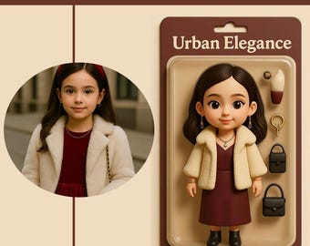 Muñeca digital 3D personalizada a partir de tu foto – Retrato personalizado estilo caja de juguetes de dibujos animados – Regalo perfecto