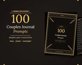 Diario para parejas (imprimible), 100 preguntas para parejas, actividad para una cita romántica, temas para iniciar conversaciones sobre la relación (PDF)