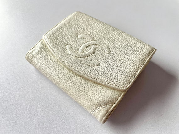 Authentic CHANEL Bifold Wallet Caviar skin COCO m… - image 2