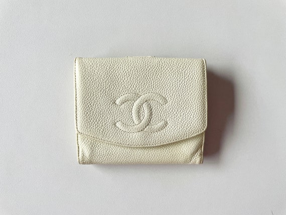Authentic CHANEL Bifold Wallet Caviar skin COCO m… - image 1