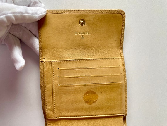 Vintage CHANEL Bifold Wallet Stitch Flap Bifold W… - image 4