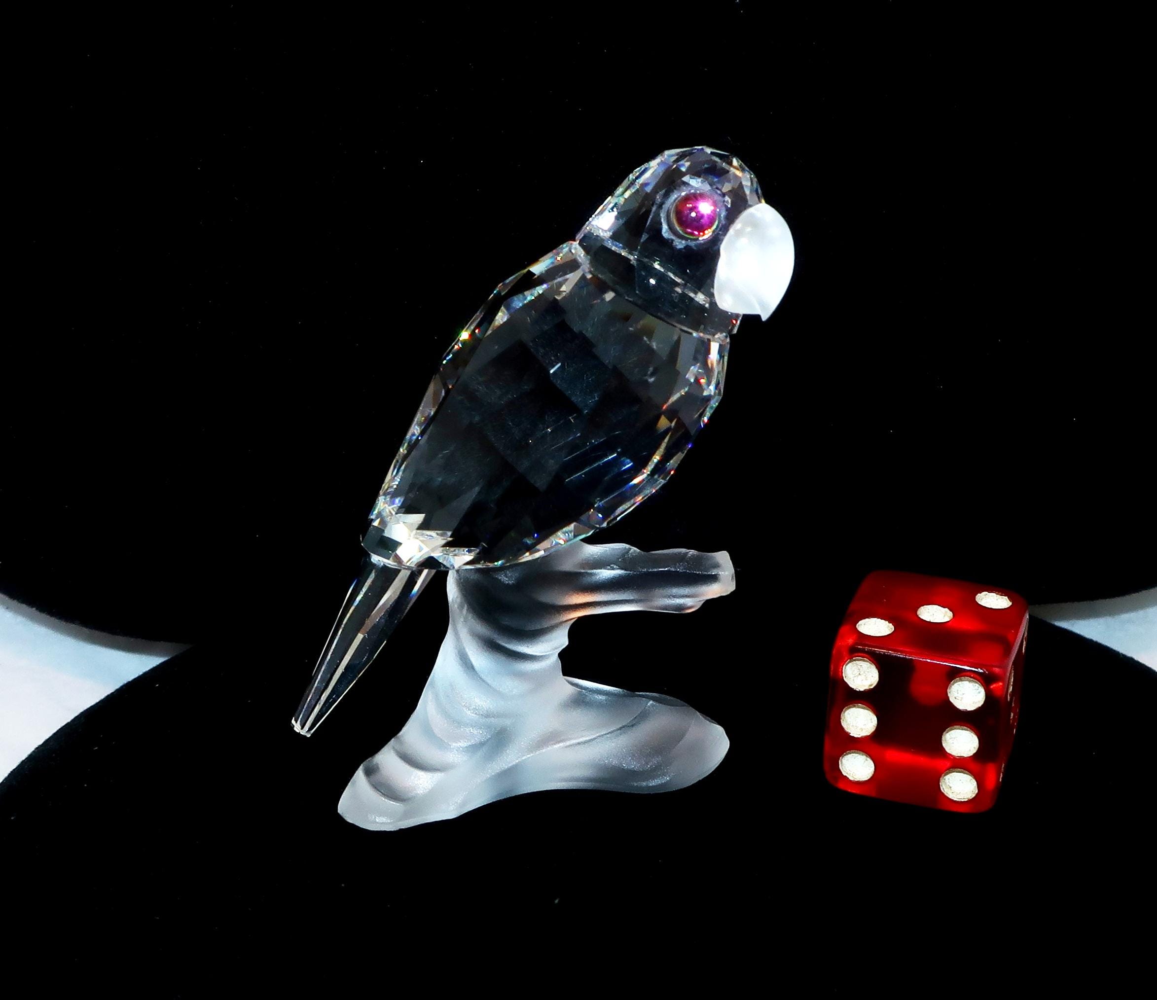 Swarovski Crystal Figurine Bird Parrots - Etsy