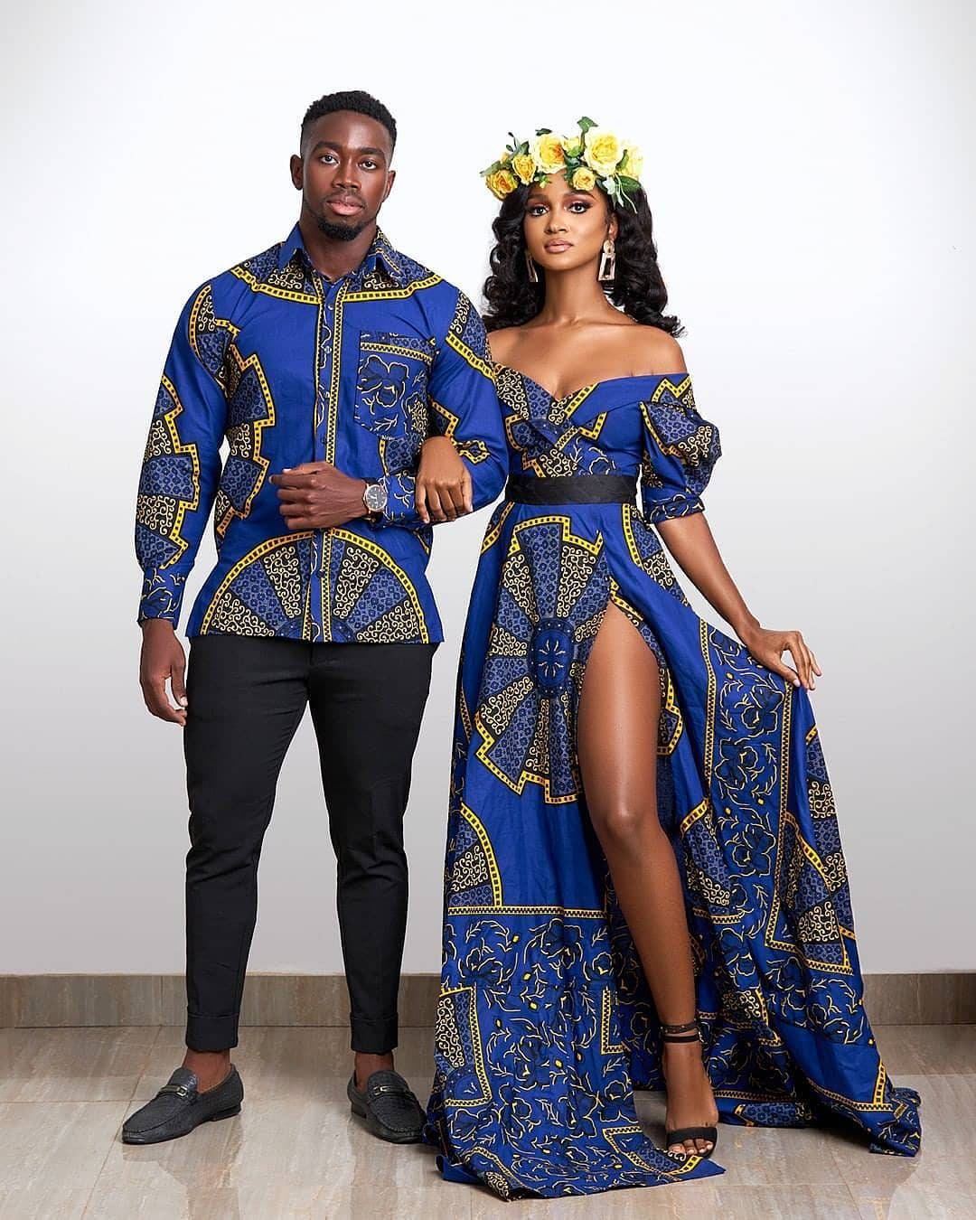 African Ankara Couple Matching Outfits African Ankara Prom - Etsy