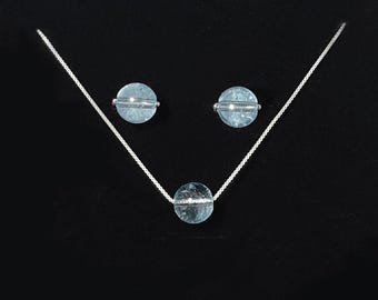 Blue Topaz Stud Earrings: Sterling Silver, December Birthstone Jewelry