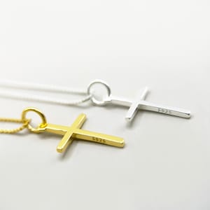 Cross Pendant Necklace, Personalized Birthstone Charm,  Cross Jewelry, Gold-filled, Christian Gift for Woman