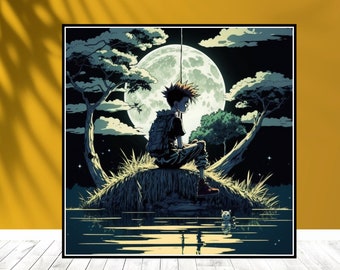 Póster de anime personalizado - Impresión de anime minimalista