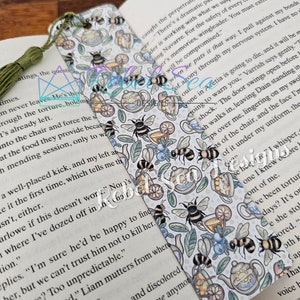 Ivory Bees and Tea bookmark