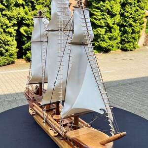 Decorative ship, handmade decorative ship model made of alder wood, maple, plane tree image 3