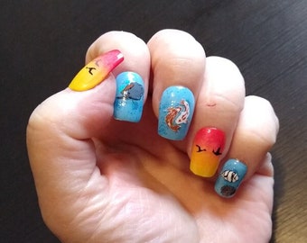 Press On Nails Under The Sea - Design