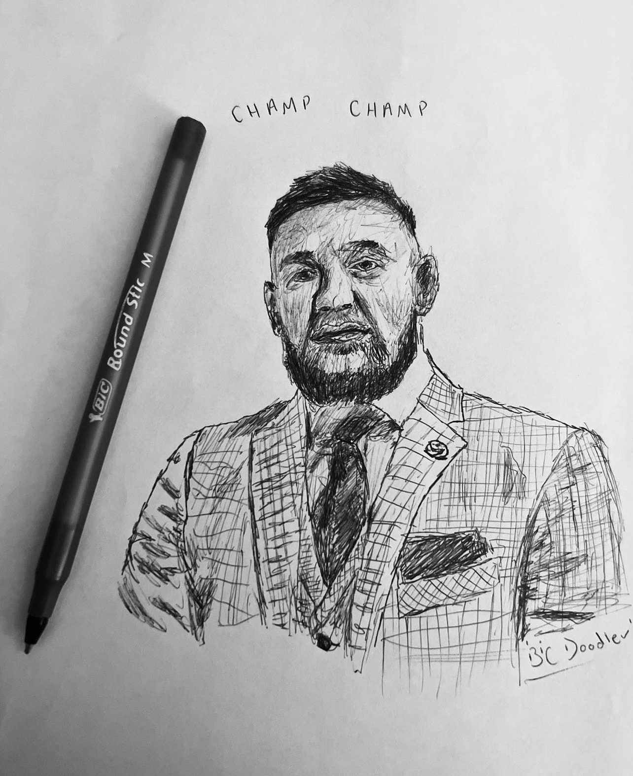 Bic Pen Portrait