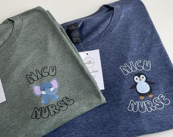 Cartoon Nurse T-Shirt: Custom Pediatric/NICU RN Gift