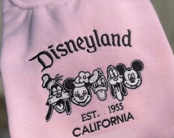 Embroidered Disneyland Sweatshirt: California Theme Park Crewneck