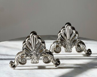 Vintage Italian Silverplate Napkin Holder SET | Vintage Victorian Napkin Holders | Ornate Leonard Italy Napkin Rings | French Dining Room