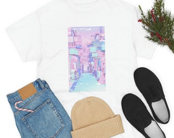 Anime Wave Cityscape Tee