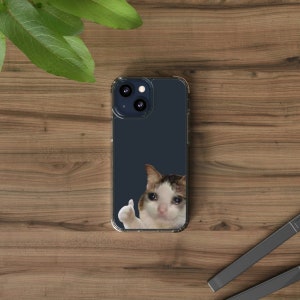  iPhone 14 Big Floppa Meme Cat Case : Cell Phones & Accessories