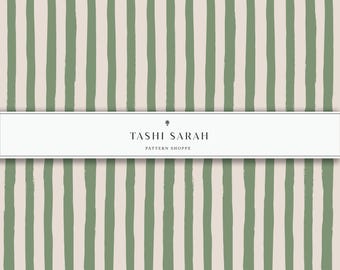 SAG HARBOR STRIPE Pattern, Sage, Green, Seamless Pattern, Repeat Pattern, Fabric, Commercial Use, Digital Download, Wallpaper, Holiday