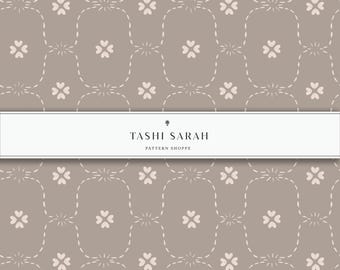 VIA PARVA Pattern Hand Painted Watercolor Seamless Pattern, Gray, Stone, White, Repeat Pattern, Wallpaper, Block Print, Vintage, Fabric