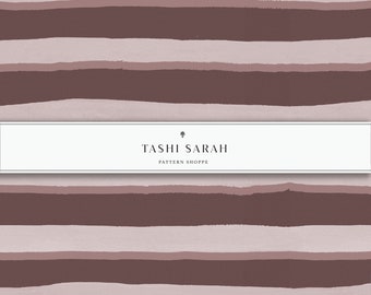 Patrón AMAGANSETT STRIPE, Cinta de Otoño, Acuarela, Pintado a mano, Patrón sin costuras, Patrón repetido, Fondo de pantalla, Archivo de tela, Habitación para niñas