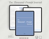 The Thousand-Prompt Journal | Digital Journaling Prompts, 1,000 Journal Prompts, Journal Templates, Goodnotes, PDF list, Reflection