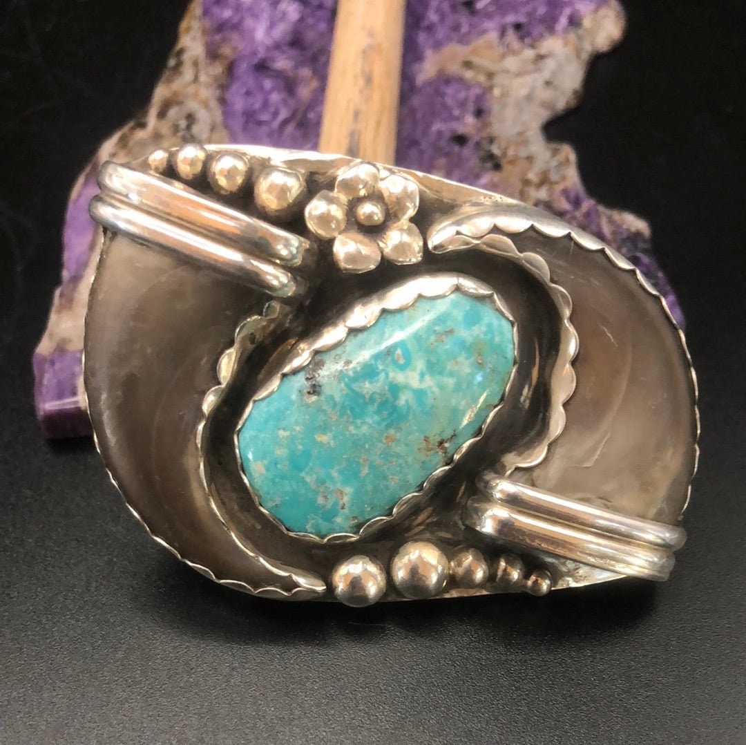 Double Bear Claw Belt Buckle With Cripple Creek Turquoise - Etsy