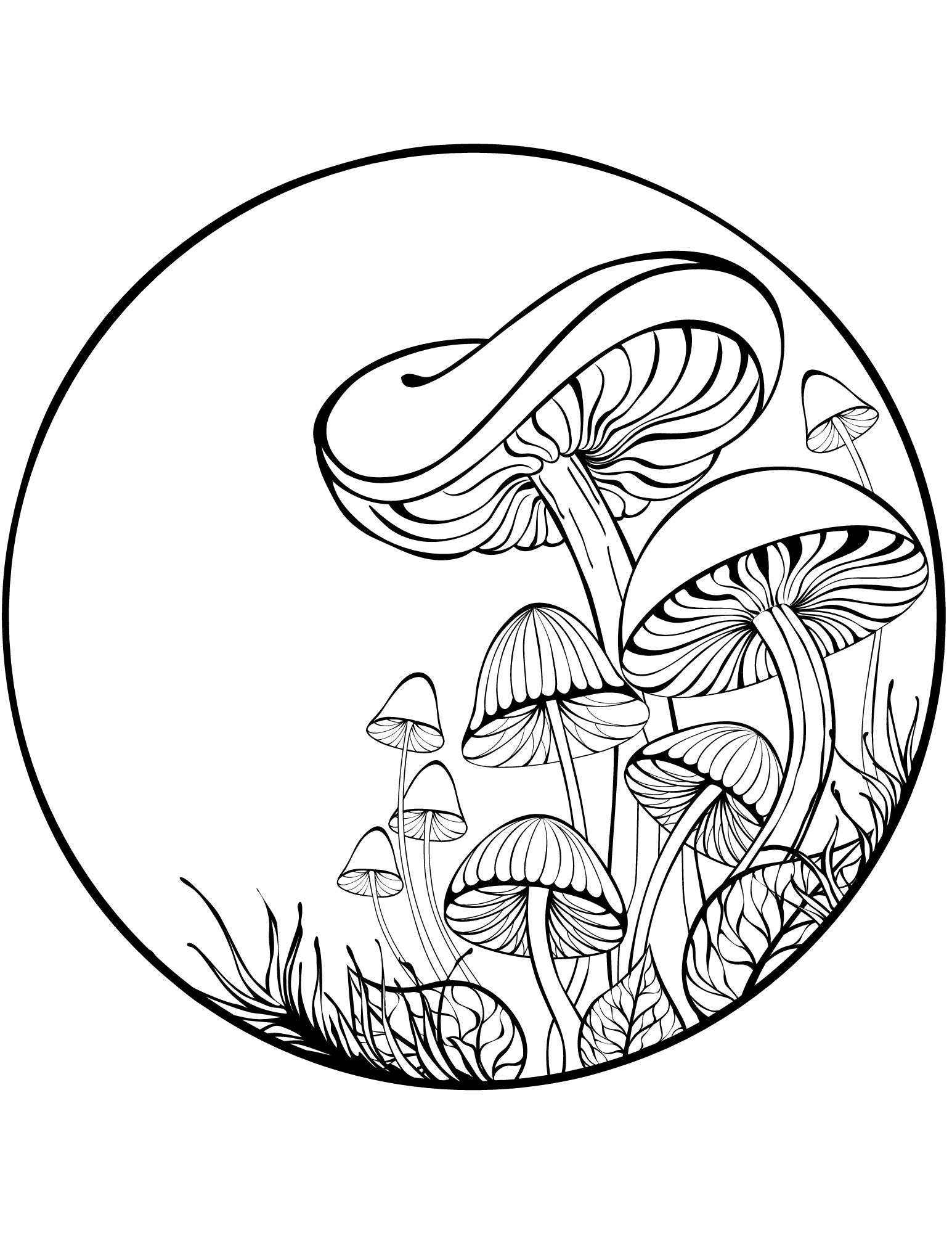 Printable Mushroom Coloring Book - Etsy