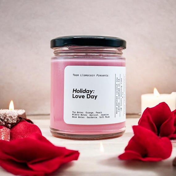 Holiday: Love Day - Sims 4 Inspired Coconut Soy Wax 8oz Candle