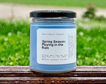 Spring Season: Playing in the Rain- Sims 4 Inspired Coconut Soy Wax 8oz Candle