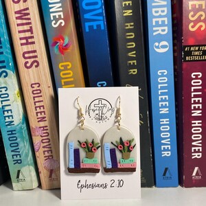 Bookshelf Earrings