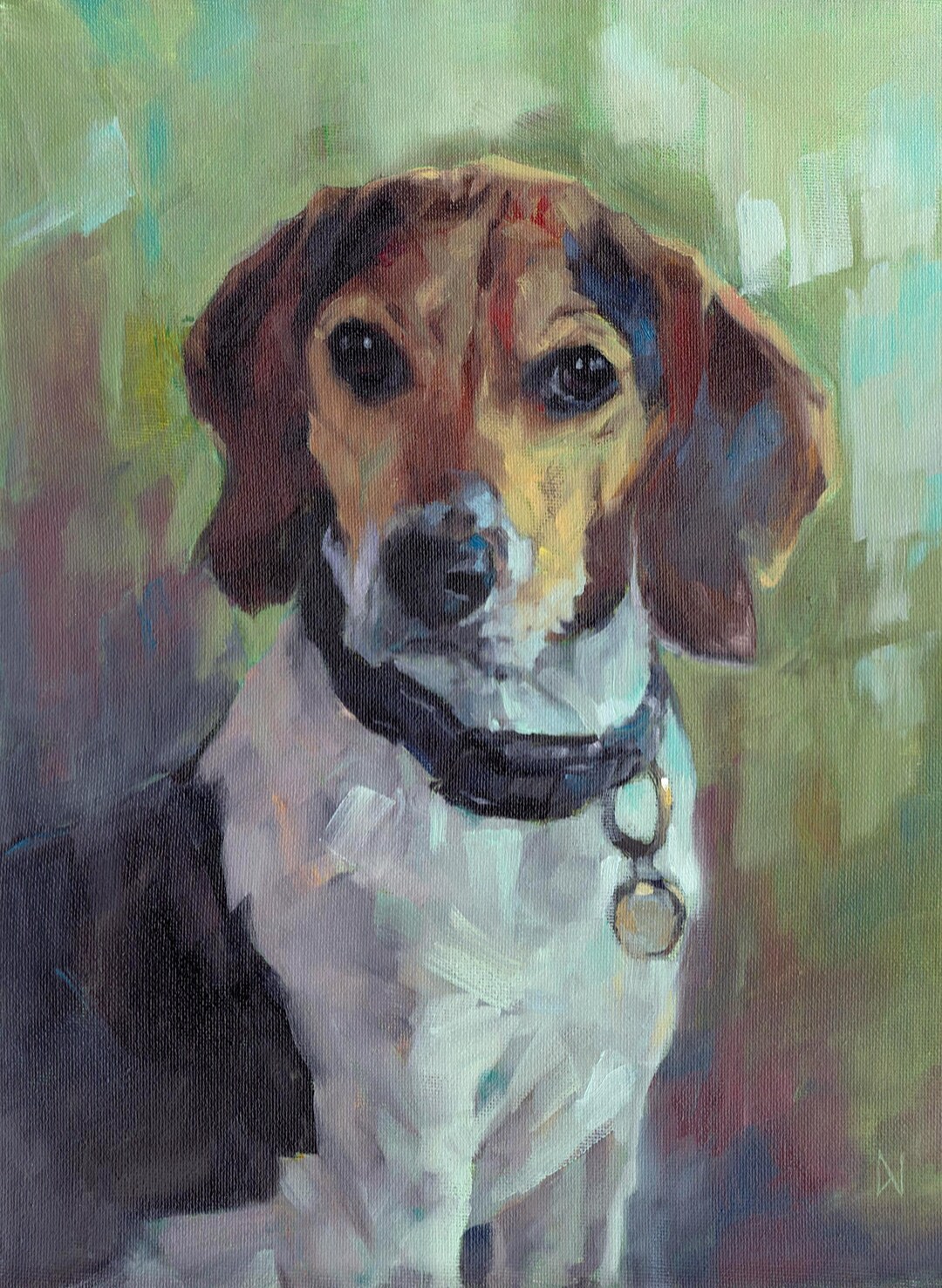 Custom Pet Portraits, Dog Portrait, Hand-painted Oil on Canvas ...