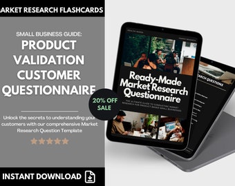 Ready-Made Market Research Questionnaire: A Market Research Question Bank and Workbook for Product-Based Small Businesses, Template