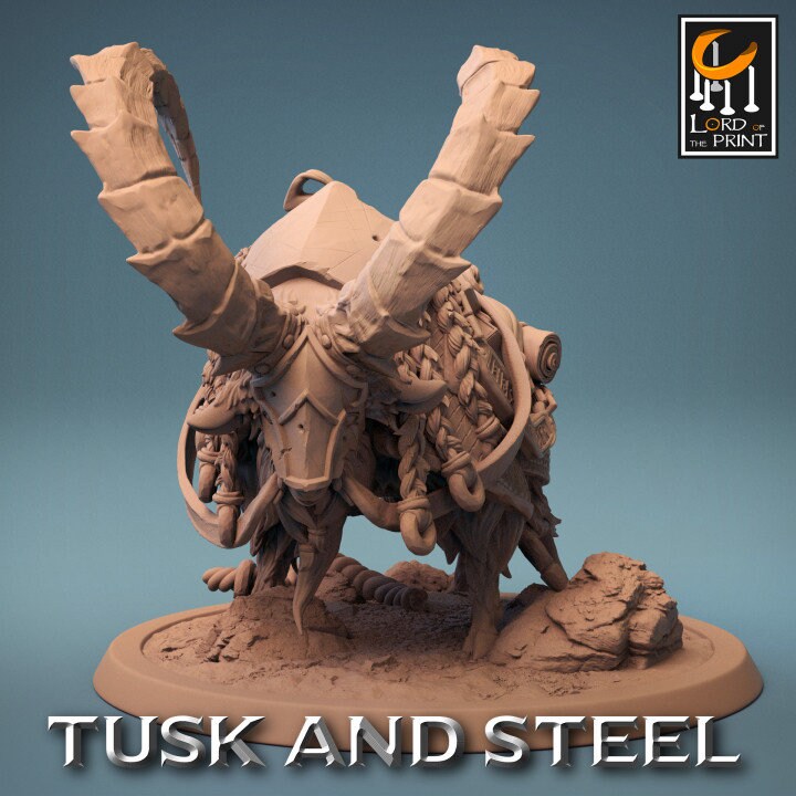 Dnd Riding Goat Dwarf Goat Rider With Helmet Pack | Tusk and Steel | Lord of the Print ...