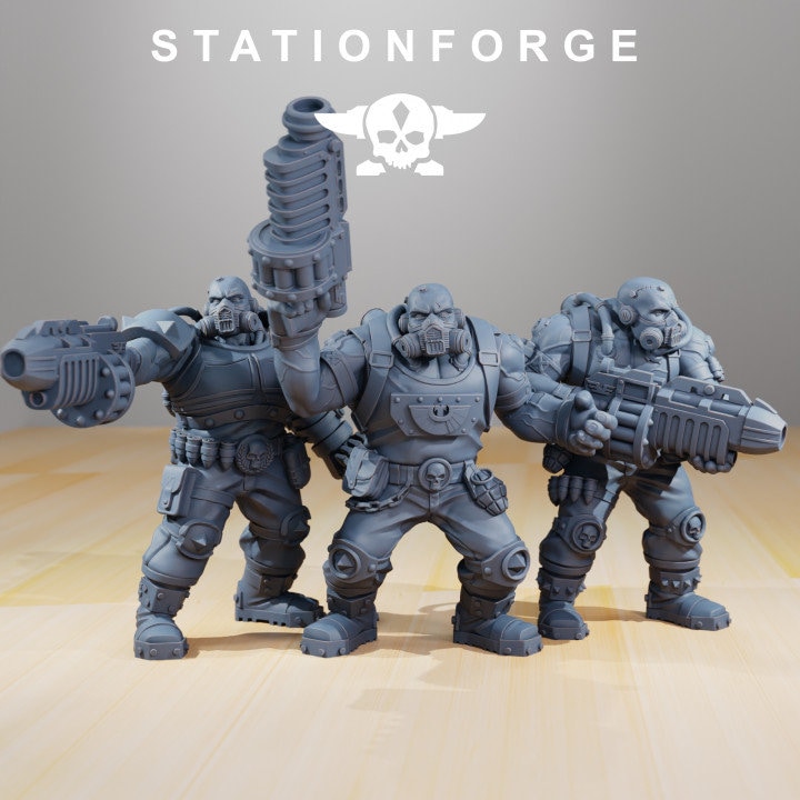 National Guard - Guerrillas | Station Forge | Wargaming | Grim dark future wargaming | Mutants | sci-fi tabletop