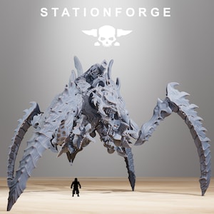 Xenarid King | Station Forge | Wargaming | Xenomorph King | Grimdark Future | Alien Titan | Bio Monster | Xenarid Titan | Tabletop Gaming