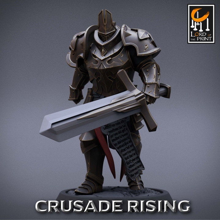 Templar Sword Pack Crusade Rising Lord of the Print Wargaming Dungeons ...