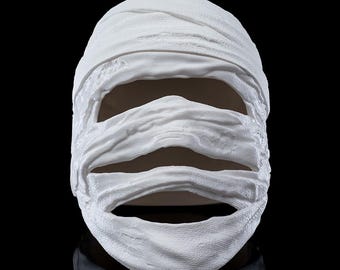 3D Printed Wrap Head Halloween Mask | Halloween Costume Accessory | Spooky Decorative Mask | 3 Sizes Available for Adults & Kids