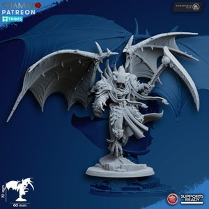 Lord of Shadows Reaper of Chaos | Fantasy Miniature | Dungeons and Dragons | DnD Miniature | Tabletop Roleplaying Game| Ghamak Demon