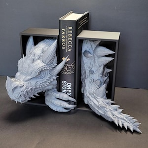 Dragon Emerging Book Nook | 3D Printed Fantasy Bookshelf Insert | Handmade Dragon Cave Diorama | Unique Gift for Book Lovers