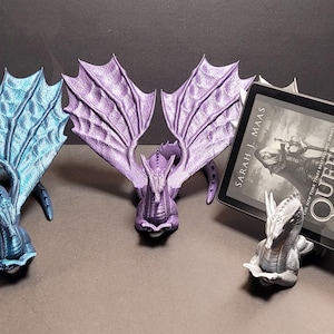 Dragon Book Keeper – 3D Printed Fantasy Book or Tablet Stand | Fantasy Home Decor
